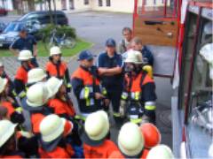 "Kinder spielen Feuerwehr" bei der Feuerwehr Georgenberg am 06.08.2005